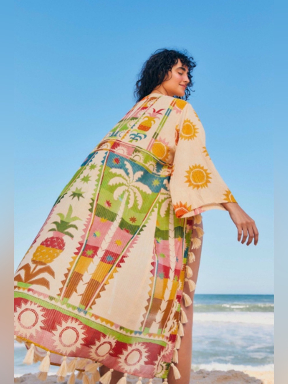 Farm Rio Rainbow Sunset Kimono
